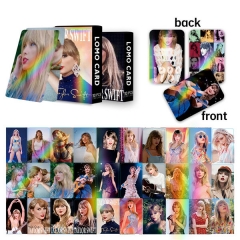 霉霉镭射闪卡 泰勒斯威夫特双面30张LOMO卡 Taylor Swift 收藏卡