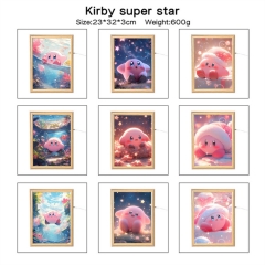 星之卡比 大号A4/小号8寸 精品动漫周边夜灯画灯光画魔镜