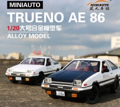 带电 （盒装）1:24头文字D合金车模AE86豆腐车带声光回力摆设收藏批发