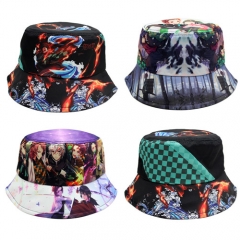 4 Styles Demon Slayer: Kimetsu no Yaiba Cartoon Hat Cap Anime Fisherman's Hat