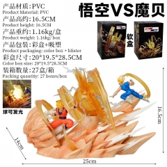 七龙珠系列手办GK悟空VS魔贝超级赛亚人可发光动漫模型雕像摆件