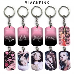 BLACKPINK 12精品动漫双面全彩印花军牌钥匙扣