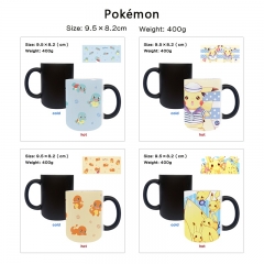 7 Styles Pokemon Cartoon Pattern Ceramic Cup Anime Changing Color Ceramic Mug