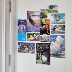 15PCS/SET Miyazaki Hayao/My Neighbor Totoro/Spirited Away Retro Kraft Paper Anime Poster