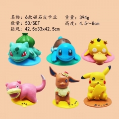 6PCS/SET 4.5-8CM Pokemon Detective Pikachu Anime PVC Figure Toy Doll