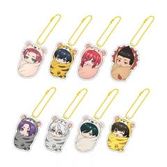 9 Styles Blue Lock Cartoon Acrylic Anime Keychain