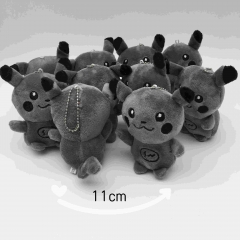 10PCS/SET 11CM Pokemon Detective Pikachu Anime Plush Toy Pendant