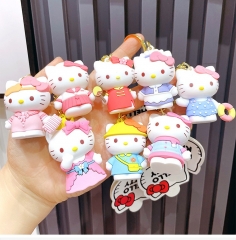 14 Styles Hello Kitty Anime Figure Keychain