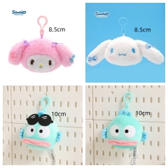 8 Styles Sanrio Kuromi Melody Cinnamoroll Anime Plush Toy Pendant