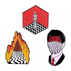 美剧 Twin Peaks 双峰胸针个性设计断臂维纳斯石像滴油徽章别针