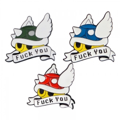 3 Styles Super Mario Bro Anime Alloy Pin Brooch