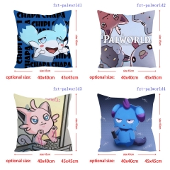 2 Sizes 7 Styles Palworld Cartoon Square Anime Pillow Case