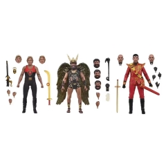 正版盒装现货 NECA 1980年真人电影 地球捍卫者 飞侠哥顿 哥顿 红衣明王 福尔坦 7寸可动人偶