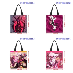 33x38CM 9 Styles Hazbin Hotel Shopping Bag Canvas Anime Handbag