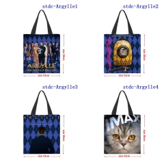 33x38CM 4 Styles Argylle Shopping Bag Canvas Anime Handbag