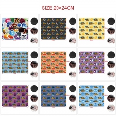 5PCS/SET 20x24CM 14 Styles Blox Fruits Cartoon Anime Mouse Pad