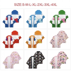 10 Styles Pretty Soldier Sailor Moon Anime 97% Polyester+3% Spandex Material Kimono Cloak