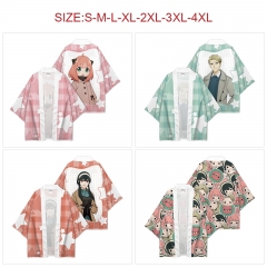 6 Styles SPY×FAMILY Anime 97% Polyester+3% Spandex Material Kimono Cloak