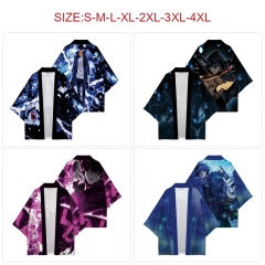 4 Styles Solo Leveling Anime 97% Polyester+3% Spandex Material Kimono Cloak