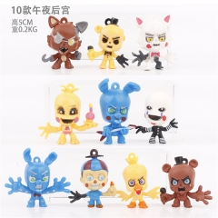 10pcs/set 5cm Five Nights at Freddy's Cartoon Anime PVC Figure Toy Doll