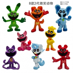 8pcs/set 5.5-7cm Poppy Playtime Smiling Critters Anime PVC Figure Toy Doll
