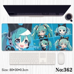80*30*0.3CM Hatsune Miku Cartoon Anime Mouse Pad