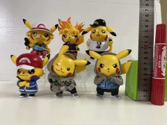 10CM 6PCS/SET Pokemon Anime PVC Figure Toy