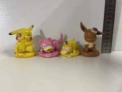 4-8.5CM 4PCS/SET Pokemon Anime PVC Figure Toy
