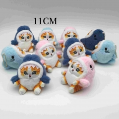 10PCS/SET 11CM Cute Cat Anime Plush Toy Pendant