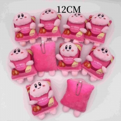 10PCS/SET 12CM Kirby Anime Plush Toy Pendant