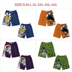 6 Styles（S-4XL）Dragon Ball Z Anime 97% Polyester+3% Spandex Material Beach Pants