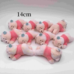 10PCS/SET 14CM Winnie the Pooh Anime Plush Toy Pendant