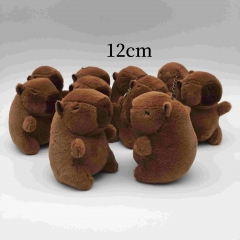 10PCS/SET 12CM Kapibarasan Anime Plush Toy Pendant