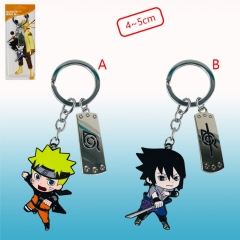2 Styles Naruto Cartoon Alloy Anime Keychain