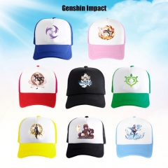 18 Styles Genshin Impact Cartoon Anime Baseball Cap Hat