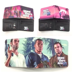 3 Styles Grand Theft Auto Anime Short Zipper Wallet Purse
