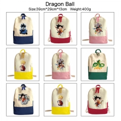 6 Styles Dragon Ball Z Cartoon Anime Canvas Backpack Bag