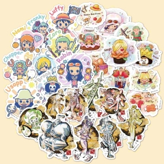 航海王创意贴纸儿童海贼贴画卡通贴益智奖励贴手帐贴纸贴画批发