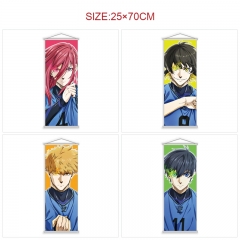 5PCS/SET 25*70cm 7 Styles Blue Lock Wall Scrolls Anime Wallscrolls