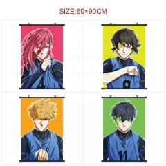 60x90cm 7 Styles Blue Lock Wall Scrolls Anime Wallscrolls