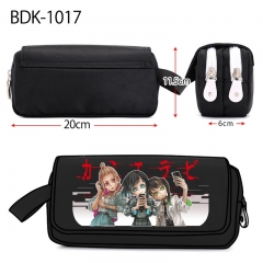 KamiErabi Cartoon Canvas For Student Anime Pencil Bag
