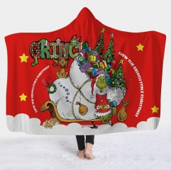 How the Grinch Stole Christmas Cartoon Bath Towel Anime Hooded Cloak