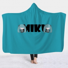 3 Styles Hatsune Miku Cartoon Bath Towel Anime Hooded Cloak