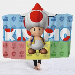 2 Styles Super Mario Bro Cartoon Bath Towel Anime Hooded Cloak