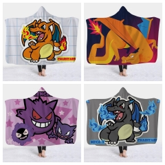 7 Styles Pokemon Cartoon Bath Towel Anime Hooded Cloak