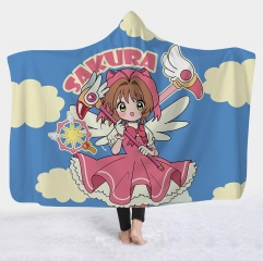 2 Styles Card Captor Sakura Cartoon Bath Towel Anime Hooded Cloak