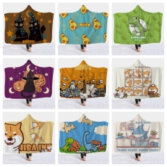 13 Styles Animal Cartoon Bath Towel Anime Hooded Cloak