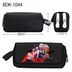 Metallic Rouge Cartoon Pencil Box Anime Pencil Bag