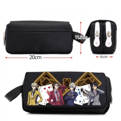 High Card Cartoon Canvas For Student Anime Pencil Bag