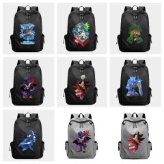 14 Styles Sonic the Hedgehog Cartoon Character Anime Backpack Bag